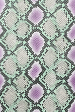 画像をギャラリービューアに読み込む, アウトレット パイソン柄 0.8mm c/# GREEN/PURPLE