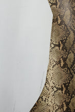 画像をギャラリービューアに読み込む, アウトレット パイソン柄 1.0mm c/# DARK BEIGE
